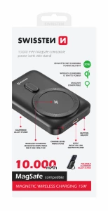 10000mah powerbank - swissten wireless pd 20w magsafe compatible Thumbnail 3