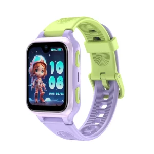 Детские умные часы lagenio kids smart watch 4g с ии, k9, фиолетовые