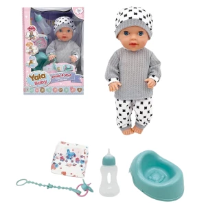 Păpușă pentru fete „micul prieten” – cu accesorii pentru îngrijire și hrănire