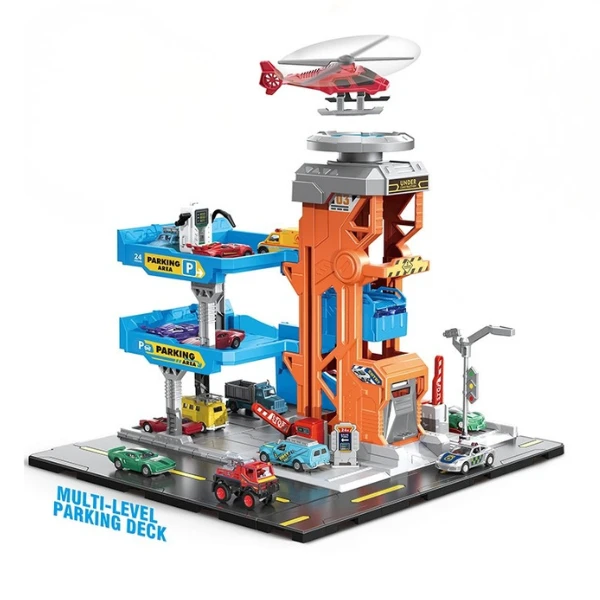 Set de joacă „parcaj multi-etajat cu helipad” 2