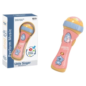Microfon pentru copii cu muzică și lumină – 12 melodii Thumbnail 2