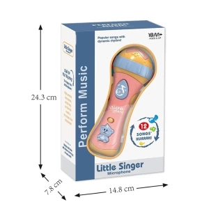 Microfon pentru copii cu muzică și lumină – 12 melodii Thumbnail 6
