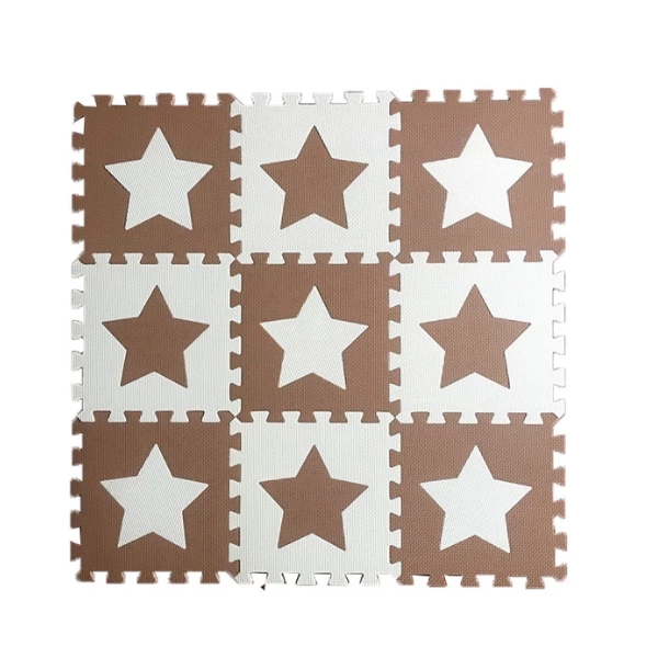 Covoraș-puzzle educativ „steluțe”, 9 elem. 2