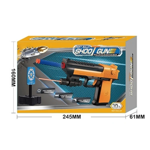 Set de joacă „pistol cu 10 gloanțe moi și ținte” 4