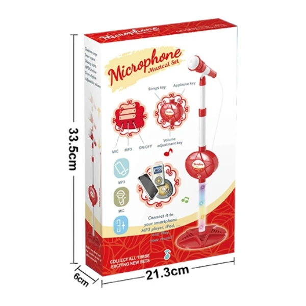 Microfon cu stativ pentru copii „set muzical” 3