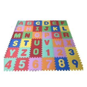Covoraș-puzzle educativ "alfabet", 36 elem.