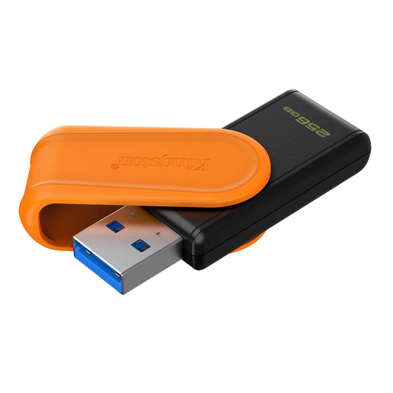 Usb flash накопитель kingston datatraveler exodia s, 256гб, черный | оранжевый 2