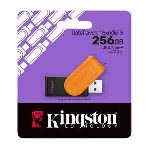 Usb flash накопитель kingston datatraveler exodia s, 256гб, черный | оранжевый Thumbnail 4