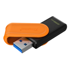 Memorie usb kingston datatraveler exodia s, 256gb, negru | portocaliu