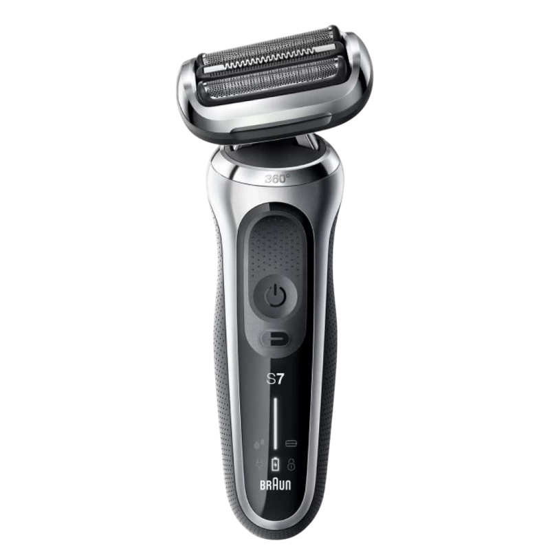 Электробритва мужская braun 71-s4200cs, серебристый | черный 4