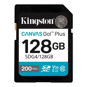 Карта памяти kingston canvas go! plus, 128гб (sdg4/128gb)