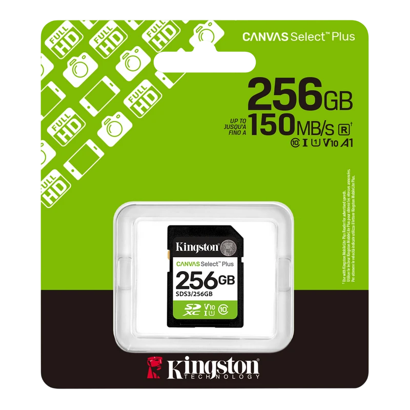 Карта памяти kingston canvas select plus, 256гб (sds3/256gb) 3