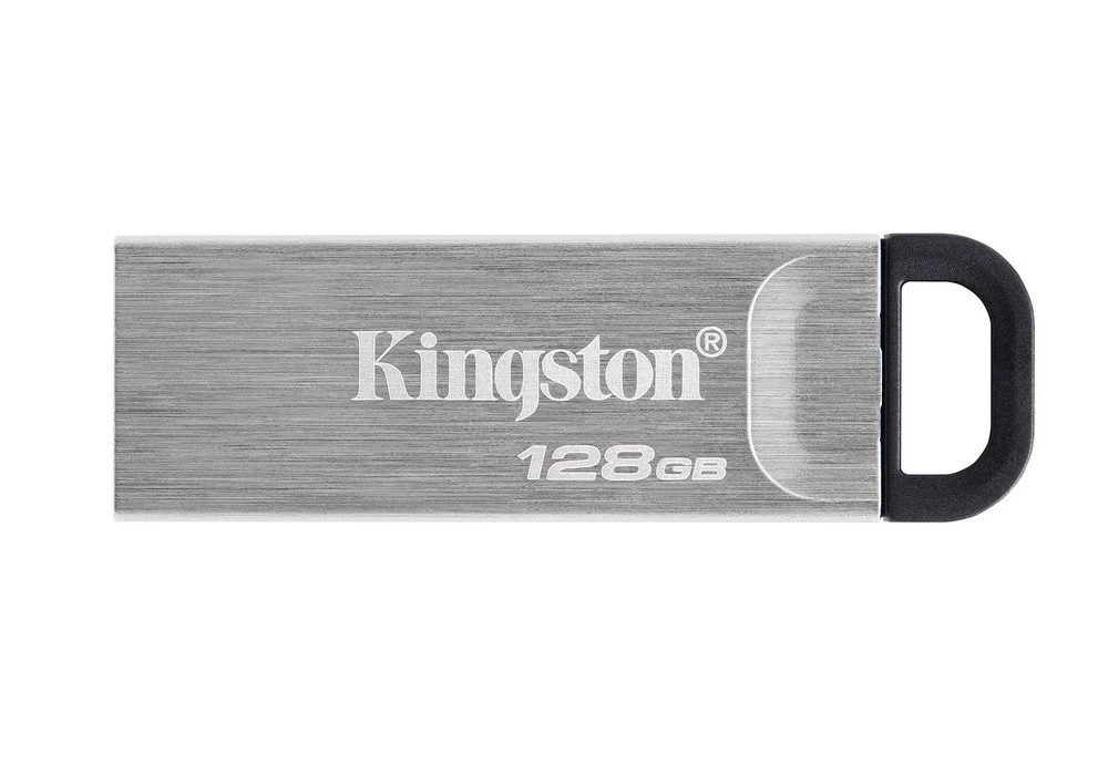 Usb flash накопитель kingston datatraveler kyson, 128гб, серебристый 9