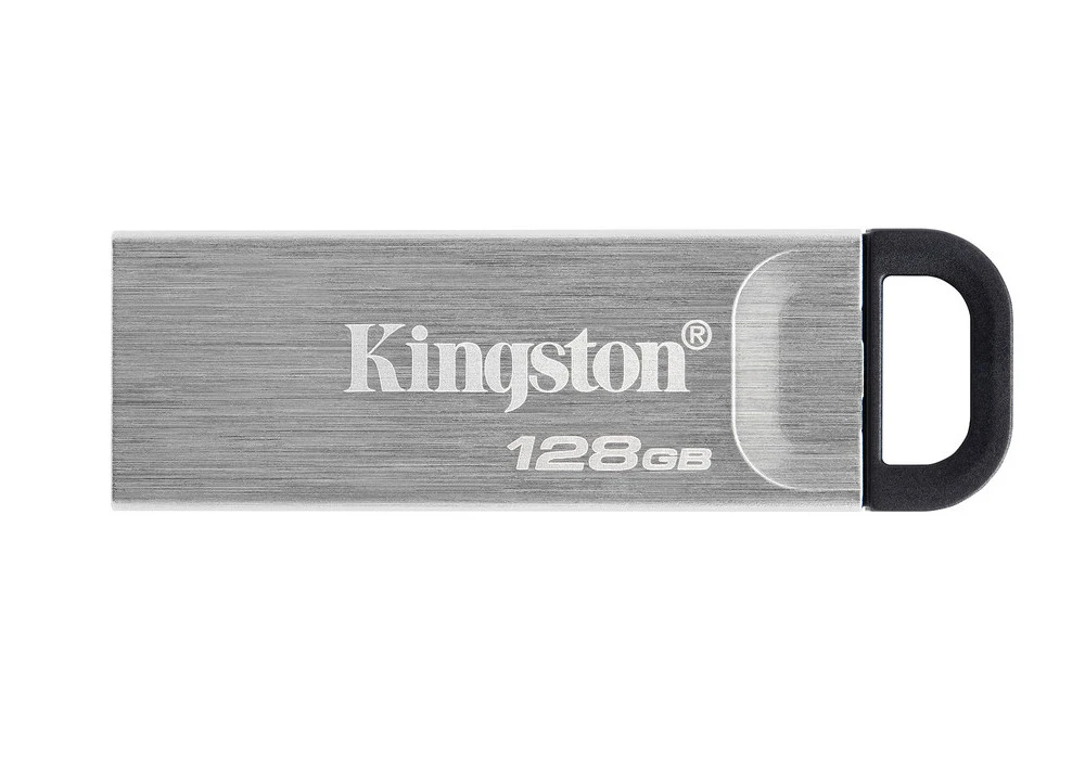 Usb flash накопитель kingston datatraveler kyson, 128гб, серебристый 9