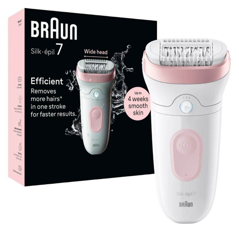 Epilator braun se7000, alb | roz 3