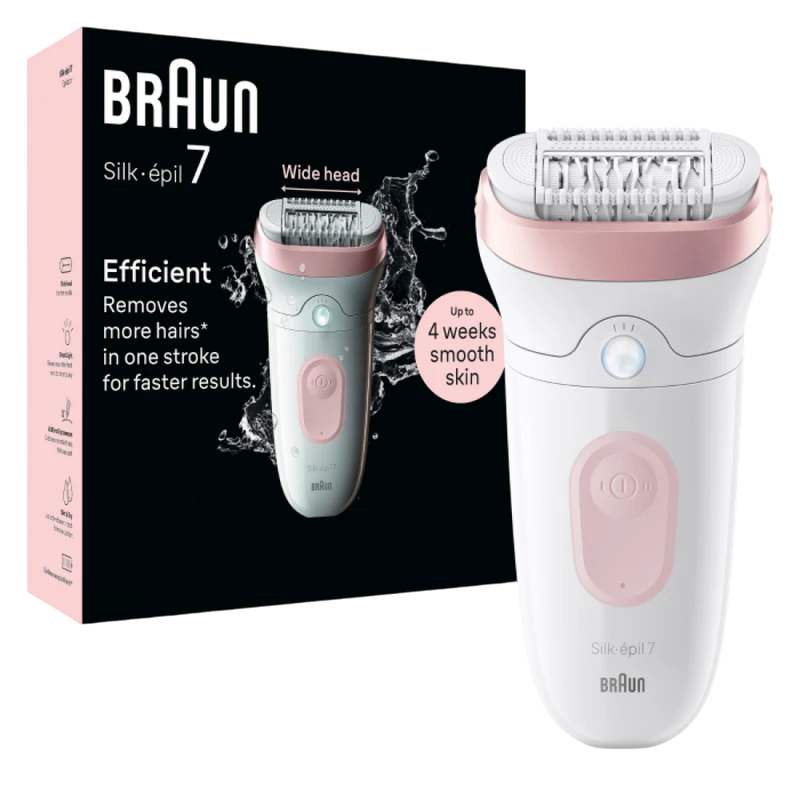 Эпилятор braun se7000, белый | розовый 2