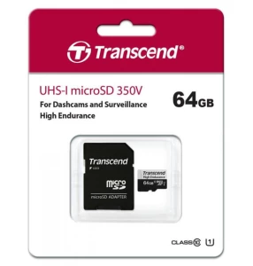 Card de memorie transcend microsdxc class 10, 64gb (ts64gusd350v) Thumbnail 2