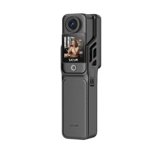 Экшн-камера sjcam c400, гиростабилизатор sixaxis, водонепроницаемый корпус до 30 м, 4k30fps, экран: 2,29" поворотный сенсорный + 1,3", черная Thumbnail 2