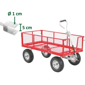 Carucior pentru gradina plasa metalica 350kg hecht 53350           Thumbnail 10