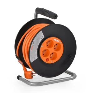 Удлинитель на катушке 3×1,5 20 м, 4 розетки 420153 hecht
