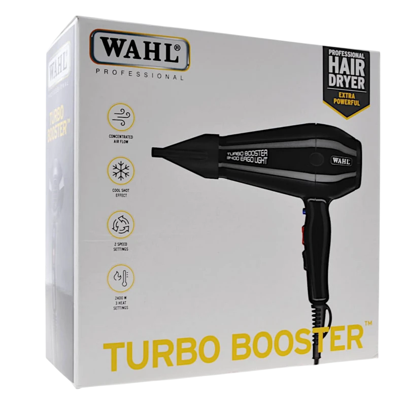 Фен wahl turbobooster 4314-0475, 2400вт, чёрный 5