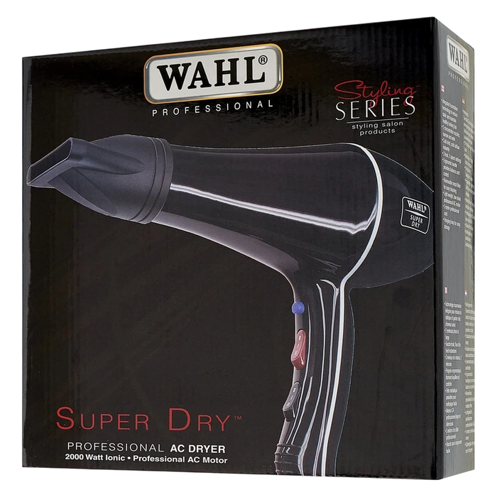 Uscător de păr wahl super dry 4340-0470, 2000w, negru 4