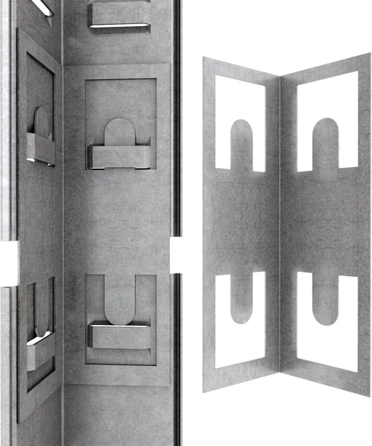Raft metalic de depozitare nex budget 1800x700x400x425 mm, 5 rafturi mdf, colț, galvanizat 3