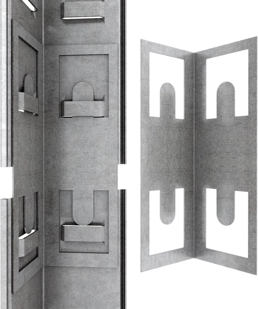Raft metalic de depozitare nex budget 1800x700x400x425 mm, 5 rafturi mdf, colț, galvanizat 2