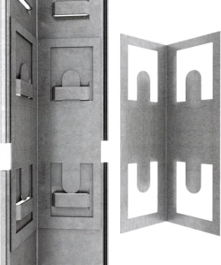 Raft metalic de depozitare nex budget 1800x700x400x425 mm, 5 rafturi mdf, colț, galvanizat Thumbnail 3
