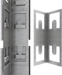 Raft metalic de depozitare nex budget 1800x700x400x425 mm, 5 rafturi mdf, colț, galvanizat Thumbnail 2