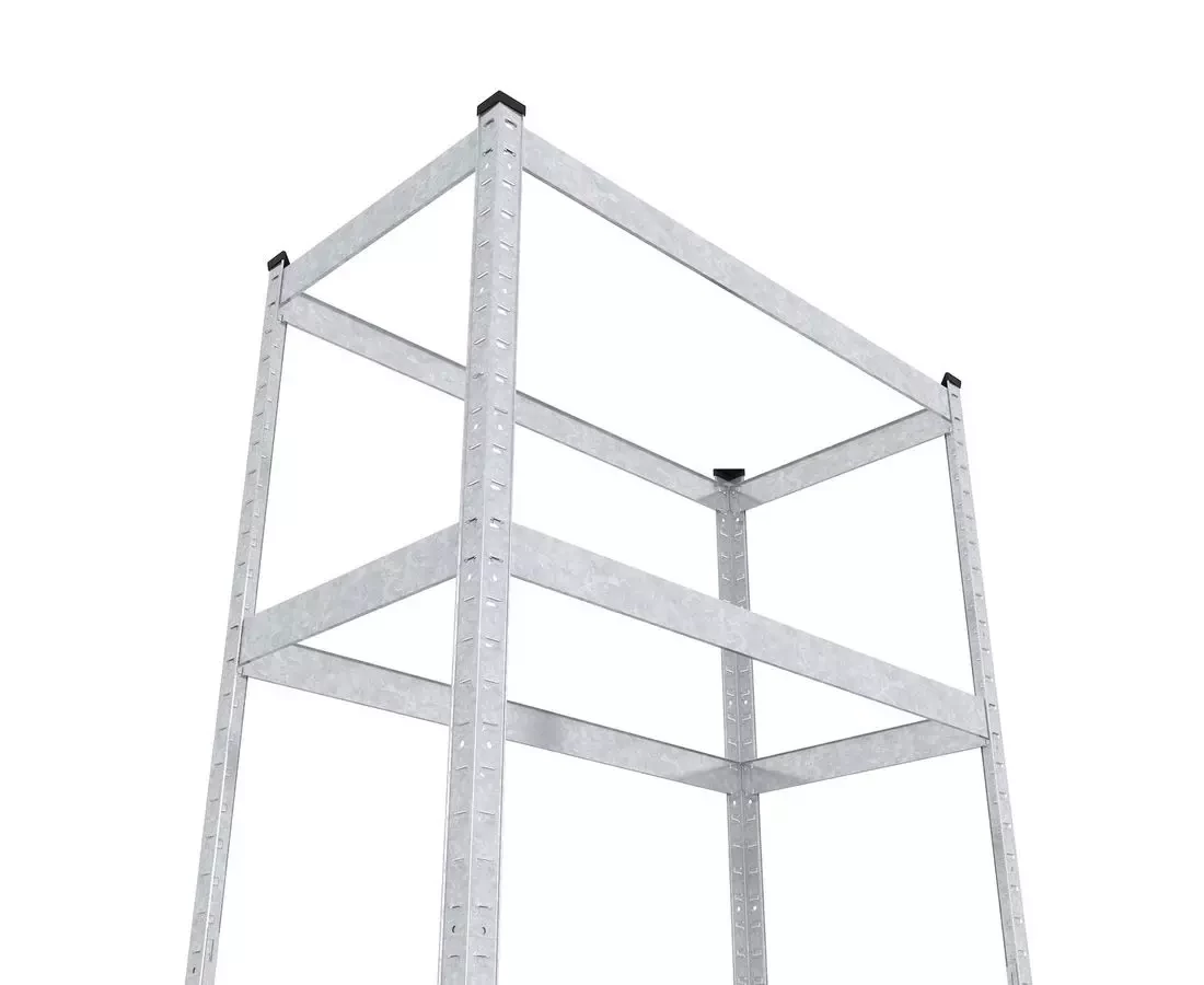 Raft metalic de depozitare nex budget 1800x400x400 mm, 5 rafturi mdf, galvanizat 5