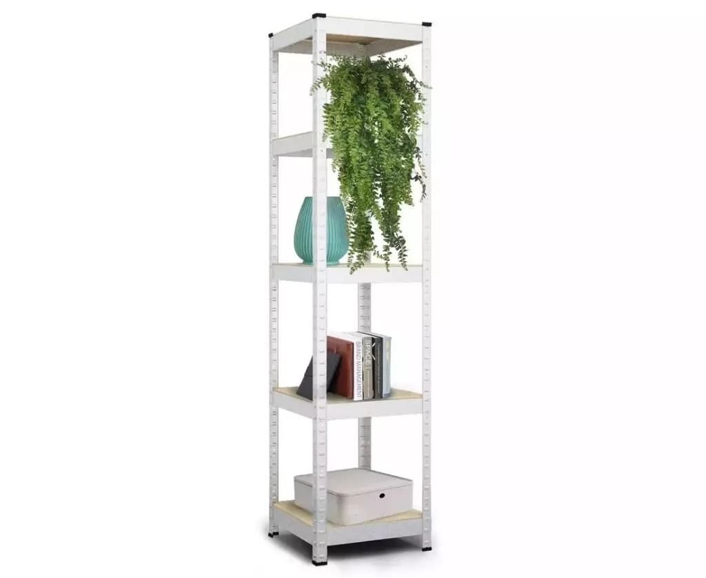 Raft metalic de depozitare nex budget 1800x400x400 mm, 5 rafturi mdf, galvanizat 2