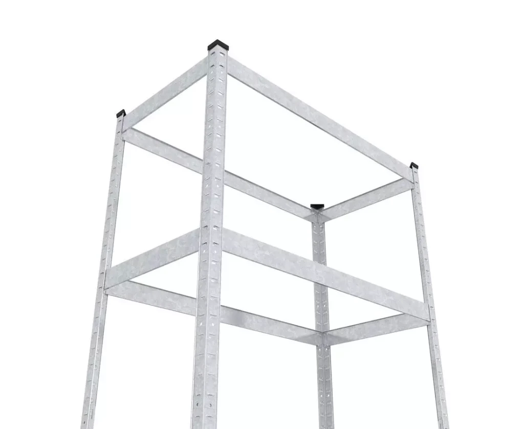 Raft metalic de depozitare nex budget 1800x400x400 mm, 5 rafturi mdf, galvanizat 4