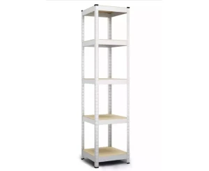 Raft metalic de depozitare nex budget 1800x400x400 mm, 5 rafturi mdf, galvanizat
