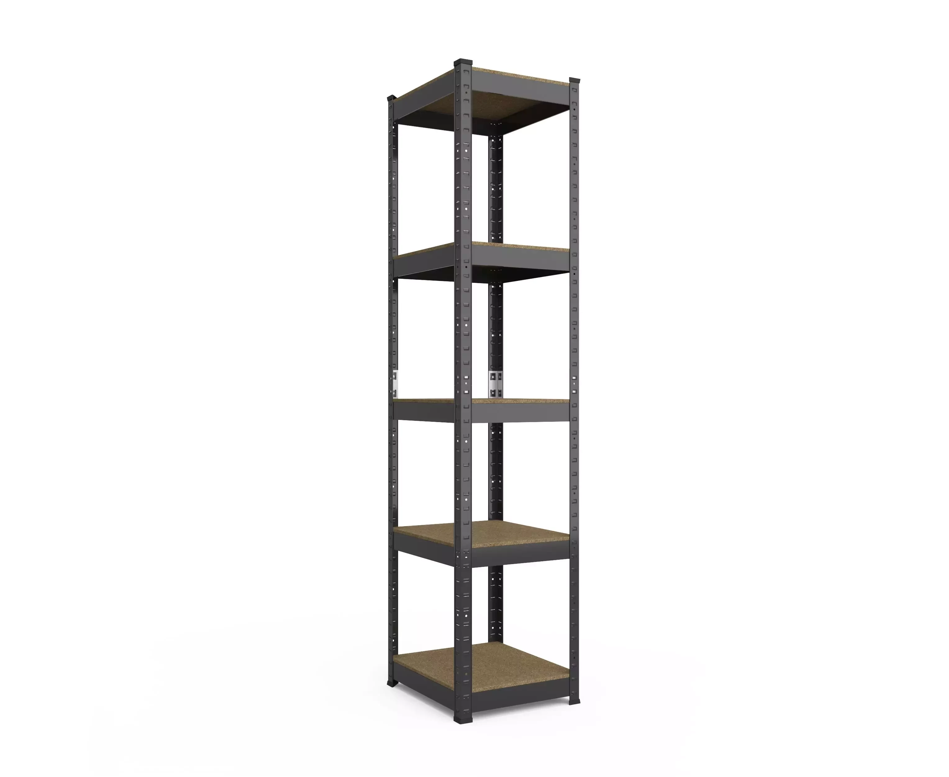 Raft metalic de depozitare nex budget 1800x400x400 mm, 5 rafturi mdf, antracit 2