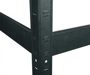 Raft metalic de depozitare nex budget 1800x400x400 mm, 5 rafturi mdf, antracit Thumbnail 4