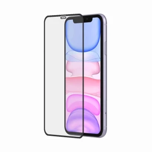 Защитное стекло diamond glass 4d для iphone 11, черная рамка Thumbnail 2