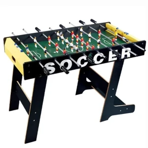 Masa de fotbal din lemn, 117×61×80.5 cm Thumbnail 2