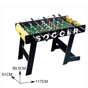 Masa de fotbal din lemn, 117×61×80.5 cm Thumbnail 5