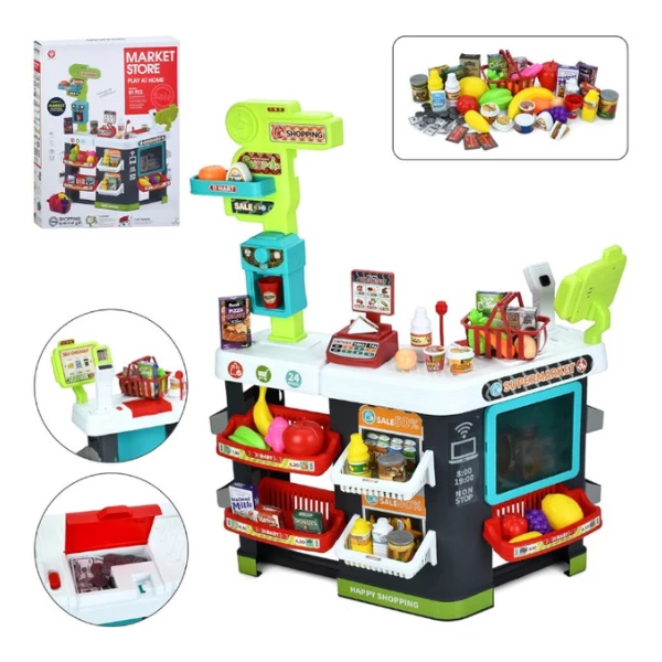 Set de joacă pentru copii „magazin cu rafturi”, 81 elem. 7