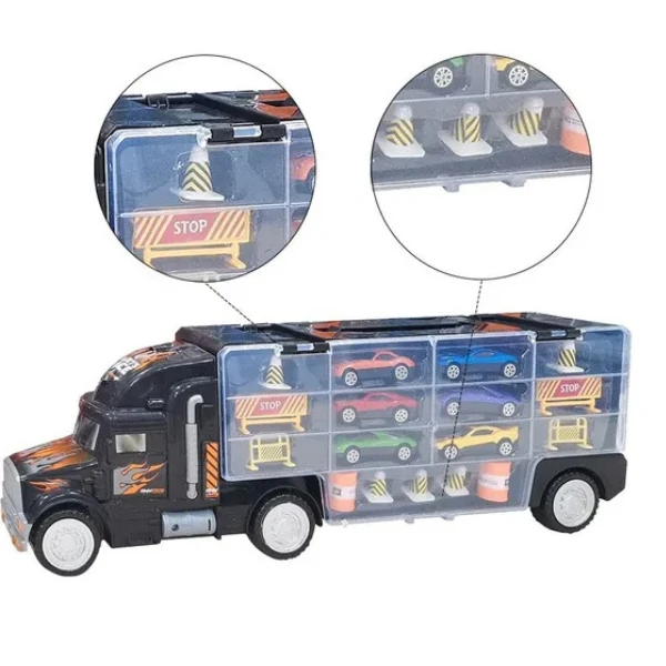Camion metalic cu container 2