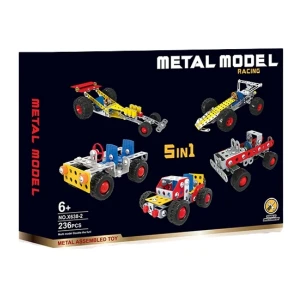 Set de construcție metalic 5 în 1 „mașini sport”, 236 elem. Thumbnail 6
