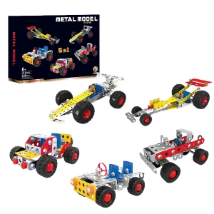 Set de construcție metalic 5 în 1 „mașini sport”, 236 elem.