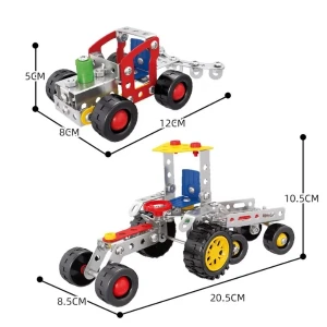 Set de construcție metalic 2 în 1 „cultivator și tractor”, 202 elem. Thumbnail 4