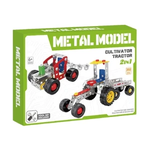 Set de construcție metalic 2 în 1 „cultivator și tractor”, 202 elem. Thumbnail 3