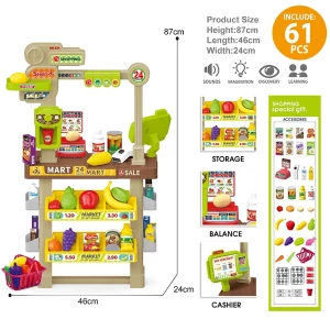 Set de joacă pentru copii „minimarket”, 61 elem. Thumbnail 3