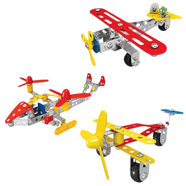 Set de construcție metalic 3 în 1 „transport aerian”, 148 elem. 2