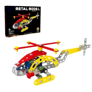 Set de construcție metalic „elicopter”, 125 elem.