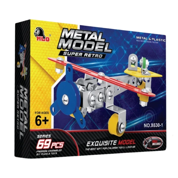 Set de construcție metalic „avion”, 69 elem. 3