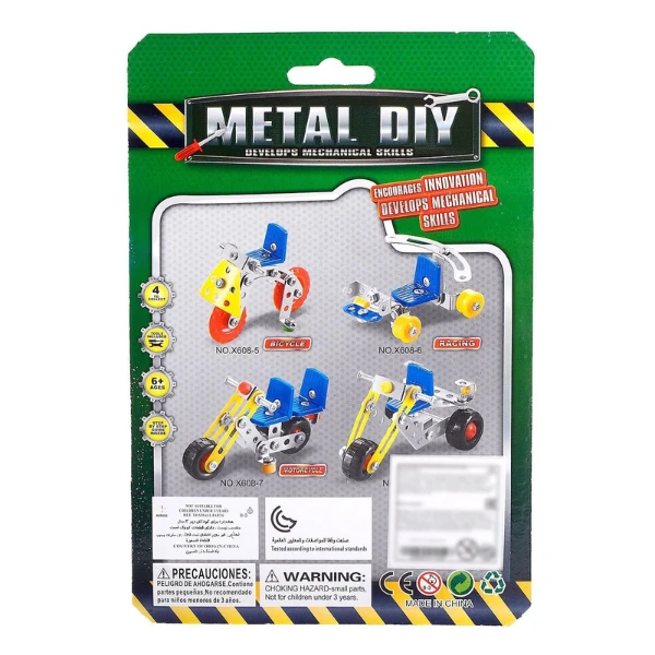 Set de construcție metalic „motocicletă”, 53 elem. 4